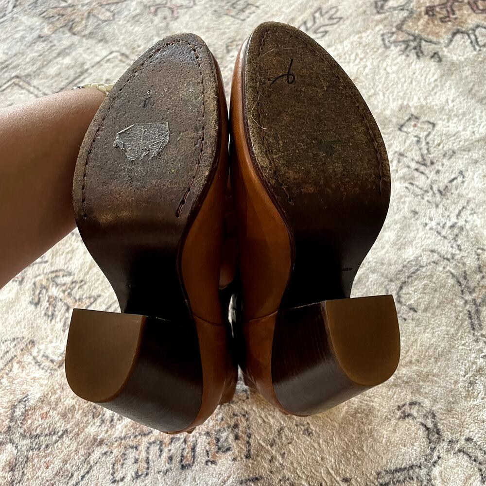 Rag & Bone Newbury Boot Brown Genuine Leather Stacked Heel Bootie Womens SZ 8 - Picture 7 of 10